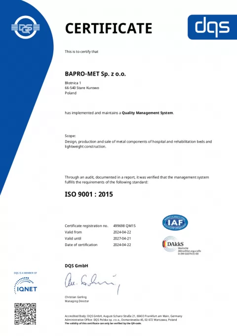 ISO certificate (EN)